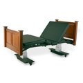 Sleepsafe Assured Comfort Mobile Queen Bed Only w/ HB&FB W. Wd & 12" Assist Rail FRAME-MS-Q-WW-12